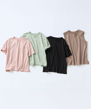 23区 ハイエンド スリーブレス Tシャツ モカ系