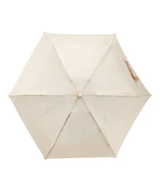 MOONBAT 【3秒でたためる傘/自動開閉】urawaza 小町(ウラワザ コマチ)  折りたたみ傘 無地 コンパクト 50cm ベージュ