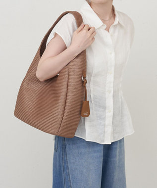 russet メッシュワンハンドルトート(CE-1768) Oak
