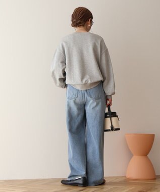 AMERICAN HOLIC タックスリーブスウェット Light Gray Mixture