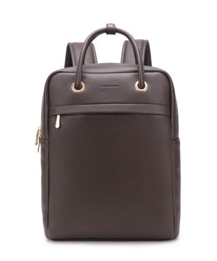 style code 【MERCURYDUO/マーキュリーデュオ】メタルアイレット　2WAY ラージリュック　推し活大容量バッグ ダークブラウン