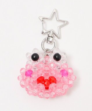 WEGO ケロチャンビーズキーホルダー ピンク