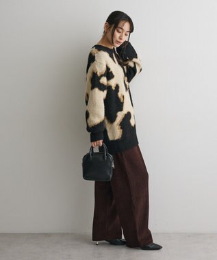 CRAFT STANDARD BOUTIQUE アニマルジャカードニットプルオーバー Light Beige