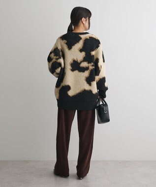 CRAFT STANDARD BOUTIQUE アニマルジャカードニットプルオーバー Light Beige