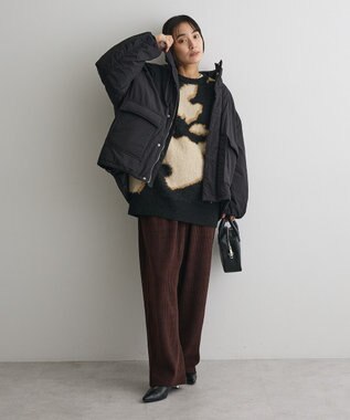 CRAFT STANDARD BOUTIQUE アニマルジャカードニットプルオーバー Light Beige