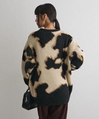 CRAFT STANDARD BOUTIQUE アニマルジャカードニットプルオーバー Light Beige