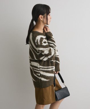 CRAFT STANDARD BOUTIQUE アニマルジャカードニットプルオーバー Khaki