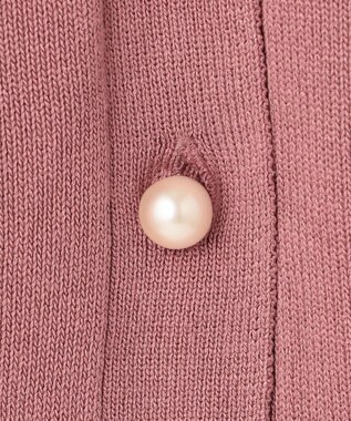 ANY SIS 【洗える】Vネックミディ カーディガン プラムピンク