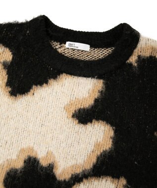 CRAFT STANDARD BOUTIQUE アニマルジャカードニットプルオーバー Light Beige