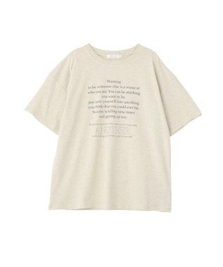AMERICAN HOLIC メッセージロゴＴシャツ Oatmeal