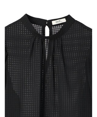 earth music&ecology Ｃｈｅｃｋドビーブラウス Black