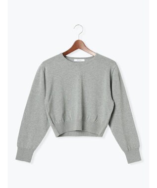 Te chichi コンパクトクルーネックニット【AOYAMA FASHION ASSOCIATION × Te chichi】 グレー