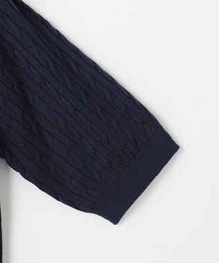 ANY 【POLO BCS別注】ケーブルニットポロ ネイビー