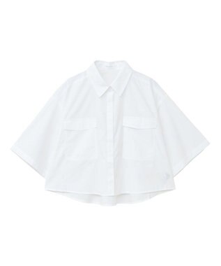 Green Parks ５分袖ショートシャツ Off White