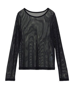 Green Parks ＳＥＴ２点　シャーリングビスチェ＋メッシュインナー Black