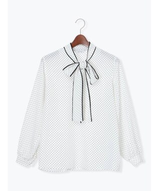 Te chichi パターンアソートボウタイブラウス《2026 spring catalog item》 オフホワイト