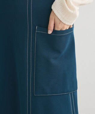 Green Parks ・ＥＬＥＮＣＡＲＥ　ＤＵＥ　カラーｓｔフレアスカート Blue