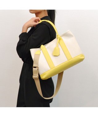 UNBILLION cachecache ショルダー付きパーテーションキャンバストートL