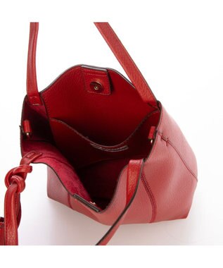 UNBILLION カシュカシュ cachecache / ジグザグステッチ変形ミニバッグ ワイン