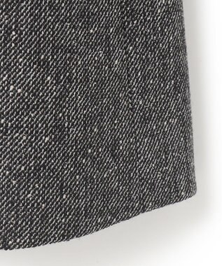 ICB ミックスヤーンツイード ノーカラージャケット グレー系7