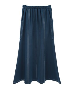 Green Parks ・ＥＬＥＮＣＡＲＥ　ＤＵＥ　カラーｓｔフレアスカート Blue