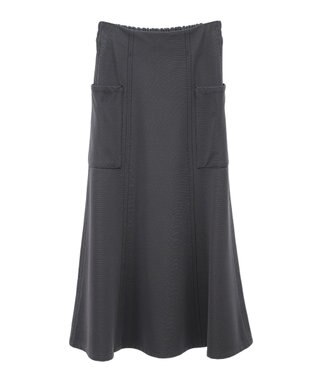 Green Parks ・ＥＬＥＮＣＡＲＥ　ＤＵＥ　カラーｓｔフレアスカート Charcoal Gray