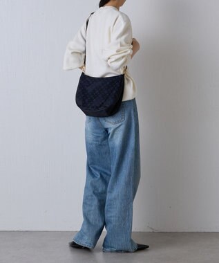 russet 2WAYショルダーバッグ【ナイロンジャガード】(CE-1446) Black/Navy