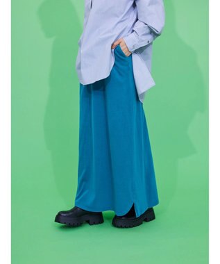 AMERICAN HOLIC ピグメント加工タイトカットスカート Blue