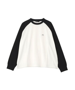 CRAFT STANDARD BOUTIQUE ワンポイント刺繍ラグランロンＴ White