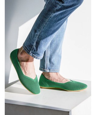 AMERICAN HOLIC ニットバレエシューズ Green