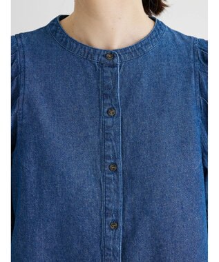 Green Parks ・ＳＵＧＡＲ　ＳＰＯＯＮ　デニムパフブラウス Blue