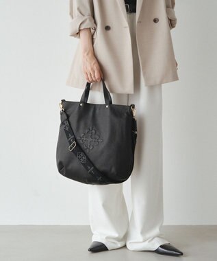 russet ソフトレザー 2WAYトートバッグ(CE-1611) Black