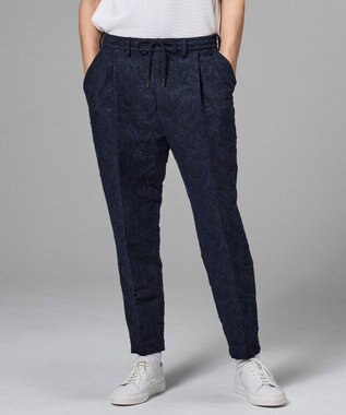 JOSEPH HOMME 【新柄】エス二カルスラブジャガード ドロスト付ワイドテーパードパンツ/ ORIGIN CONVERTIBLE ネイビー系