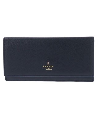 LANVIN en Bleu リム 被せ薄マチ長財布