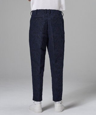 JOSEPH HOMME 【新柄】エス二カルスラブジャガード ドロスト付ワイドテーパードパンツ/ ORIGIN CONVERTIBLE ネイビー系