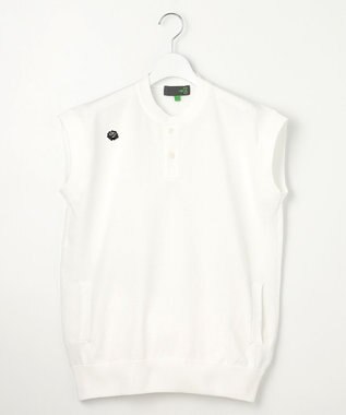 PW CIRCULUS 【WOMEN】バックメッシュ ニットベスト ゴルフウェア レディース ホワイト系