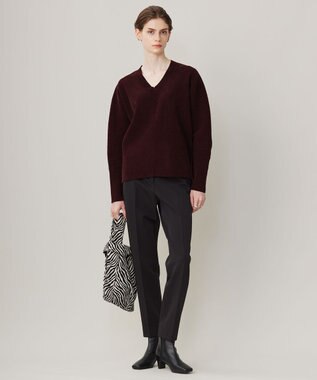 ICB 【洗える】 Peツイルダウンファブリック スティックパンツ ブラック系