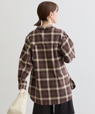 Green Parks ネルチェックシャツ Brown