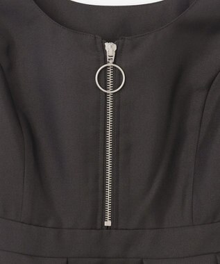 GRACE CONTINENTAL ツイルタックワンピース ブラック