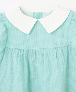 組曲 KIDS 【150-160㎝】ティアード チュニック ターコイズブルー