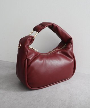 Green Parks ・ｃａｃｈｅ　ｃａｃｈｅ　メタルアクセントミニショルダー Bordeaux