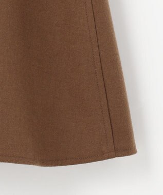 組曲 ツイル起毛フレア スカート カカオブラウン系