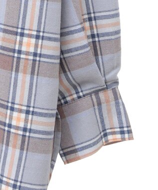 Green Parks ネルチェックシャツ Blue