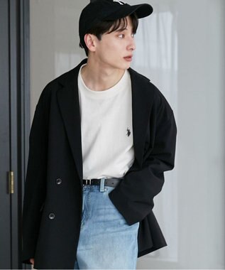 WEGO 【ユニセックス着用ITEM/MLサイズ展開】U.S. POLO ASSN.ワンポイント刺繍LST ホワイト