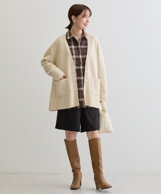 Green Parks ネルチェックシャツ Brown