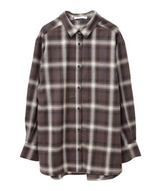 Green Parks ネルチェックシャツ Brown