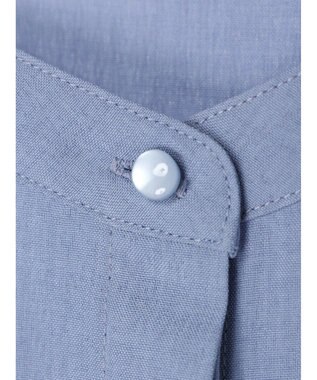 Green Parks 接触冷感　比翼シャツチュニック Blue