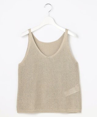 自由区 【カタログ掲載】ペーパーコットンメッシュ ベスト ベージュ