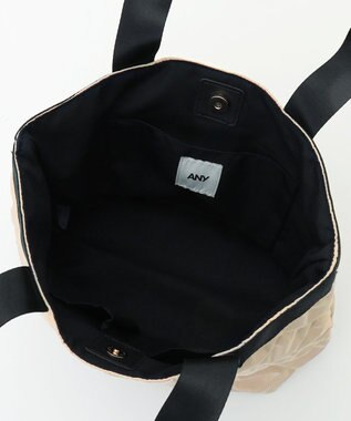 ANY キルティングトートバッグ ベージュ