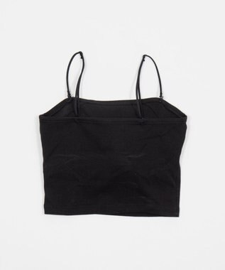 WEGO 【カップ付き】なちゅ盛れ2WAYカップインショートキャミ ブラック